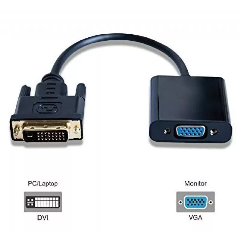 Microconnect DVIDVGA vaizdo kabelio adapteris 0,25 m DVI-D VGA (D-Sub) juodas
