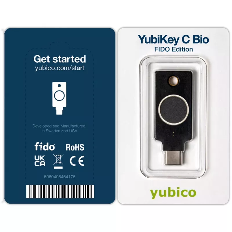 YubiKey C Bio FIDO Edition Yubico Juoda Passwordless Authentication