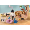 Žaidimų rinkinys PLAYMOBIL My Life 71744 Kačių kavinė su figūrėlėmis, žaidimų rinkinys vaikams
