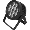 LED PAR šviestuvas EUROLITE 12x9W IP Rated — 12 šviesos diodų × 9W, IP klasės korpusas, scenos ir renginių apšvietimo prožektorius