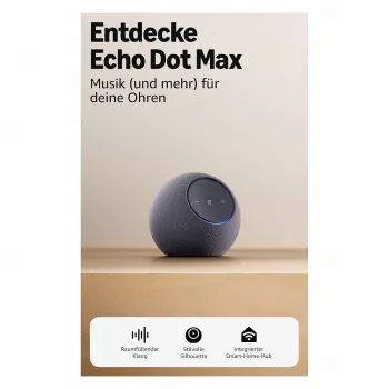 Amazon Echo Dot Max 2025 leidimas - Graphite - Bluetooth (B0DKLFHZDH)