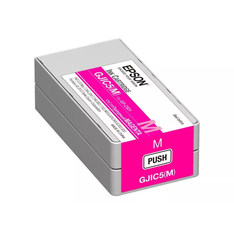 Epson GJIC5(M): Rašalo kasetė, skirta ColorWorks C831 (Purpurinė) (MOQ=10)