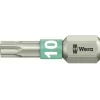 Atsuktuvų antgaliai TORX® 25 mm Wera T10, skirti 6,3 mm (1/4 colio) pavarai