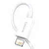 Baseus Superior serijos laidas USB į Lightning, 2,4 A, 0,25 m (baltas)