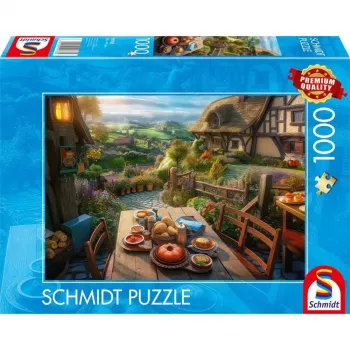 Dėlionė Schmidt Spiele Breakfast with a View 1000 vnt., 693 mm plotis
