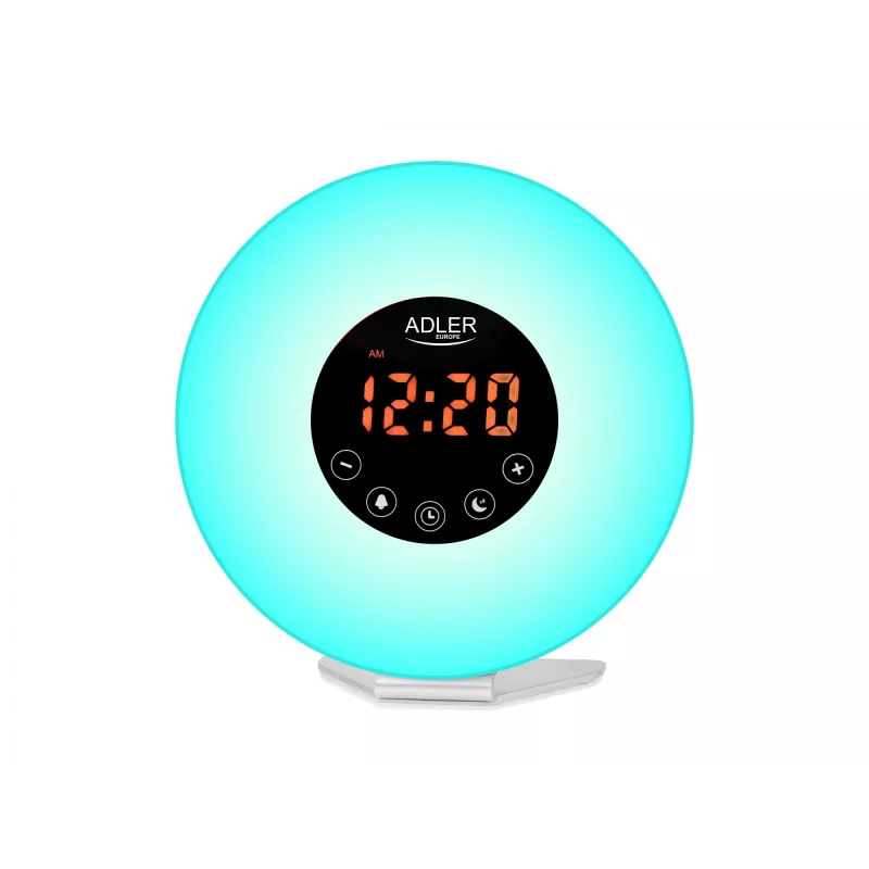 Žadintuvas „Wake-Up Light“ Adler AD1916 su saulėtekio imitacija ir FM radiju