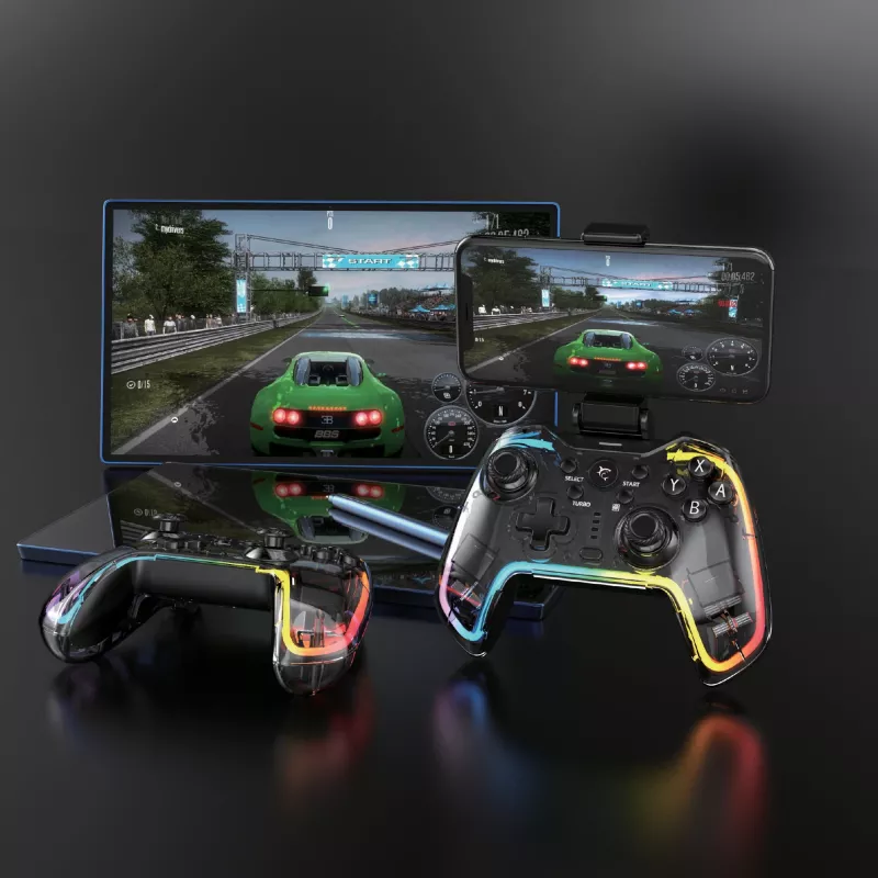 Žaidimų valdiklis White Shark GPW-8040 RGB belaidis Bluetooth, modelis PRAETORIAN
