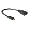 HDMI laidas DeLOCK 65391 0,23 m A tipo į D tipo juodas