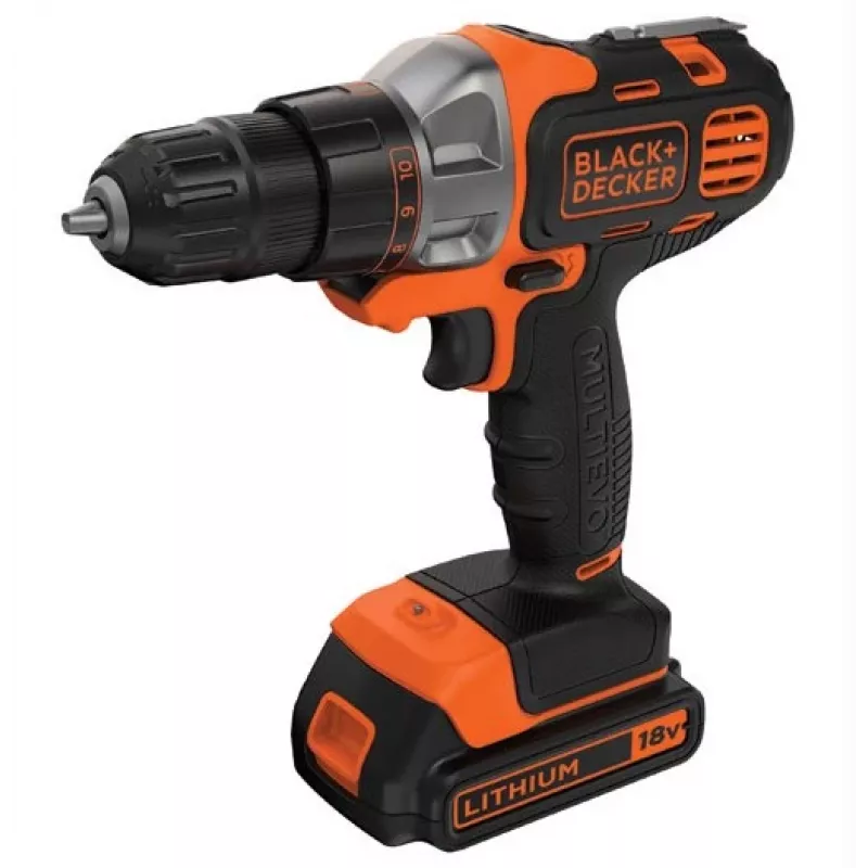 Juoda & Decker MT218KB grąžtas 800 RPM Juoda, oranžinė 1,46 kg