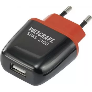 VOLTCRAFT SPAS-2100 VC-11413285 USB įkroviklio lizdo adapteris, išėjimo srovė (maks.) 2100 mA, 1 x USB automatinis aptikimas (VC-11413285)
