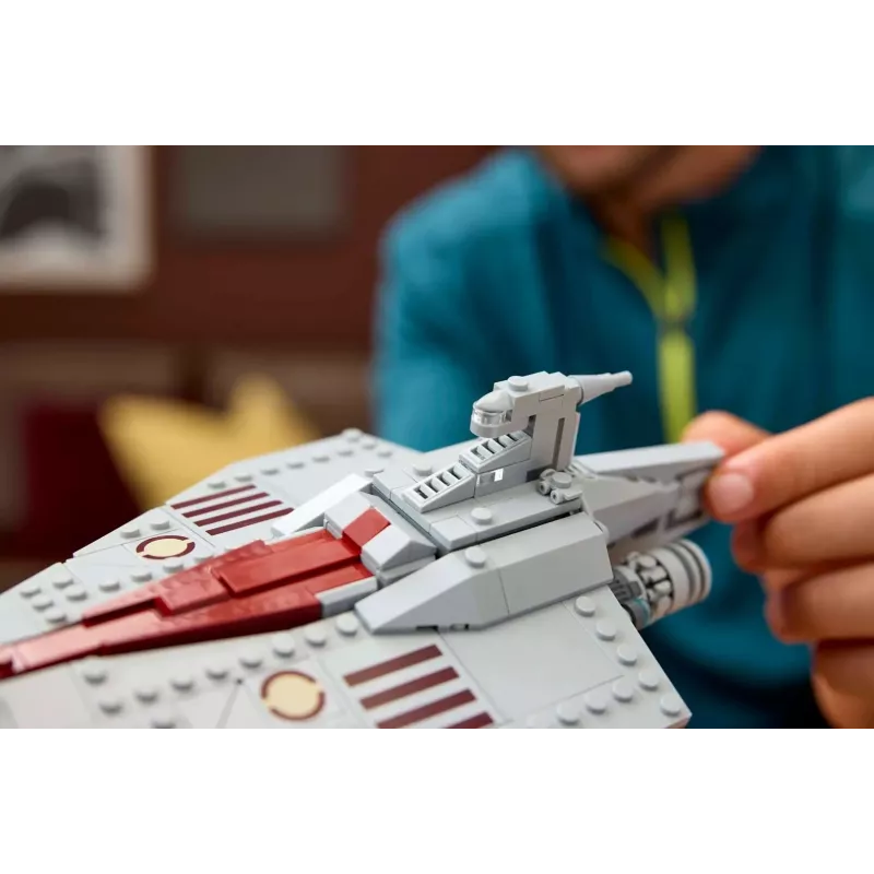 LEGO Star Wars Acclamator klasės atakos laivas, rinkinys 75404 — konstravimo rinkinys, 450 dalių, parodos modelis 130×150×230 mm