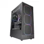 PC korpusas TACENS MARS MC‑NEBULA Midi Tower su grūdintu stiklu, keturiais 120 mm aRGB ventiliatoriais, palaiko ATX, GPU iki 30,2 cm