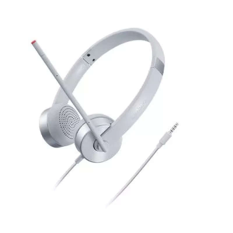 Lenovo 100 Stereo Analogue Headset Office/Call center Sidabrinė