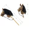 Arkliukas ant pagaliuko Hobby Horse tamsiai rudas