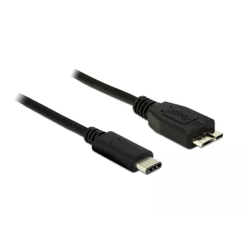 USB laidas DeLOCK 1m USB 3.1 USB 3.2 Gen 2 USB C Micro-USB B juodas