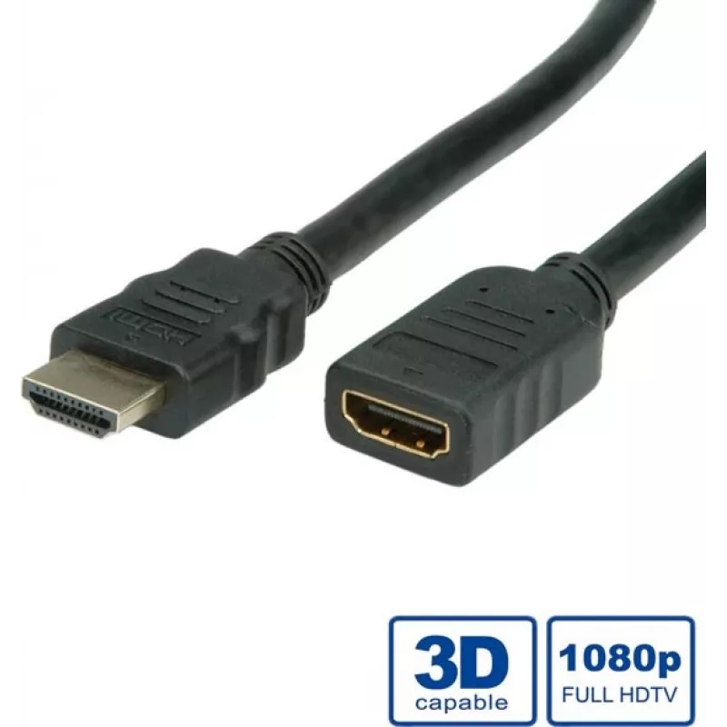 HDMI High Speed kabelis + Ethernet VALUE 5 m