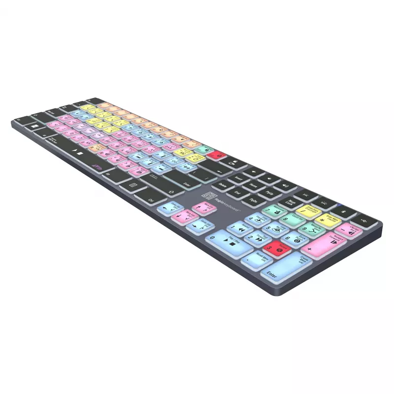Mechaninio stiliaus pilno dydžio klaviatūra LogicKeyboard LKB-PT-TPC, USB + Bluetooth, QWERTZ vokiečių, juoda