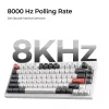 Mechaninė 75% klaviatūra Keychron Q1 Ultra 8K — USB + RF belaidė + Bluetooth, RGB, juoda