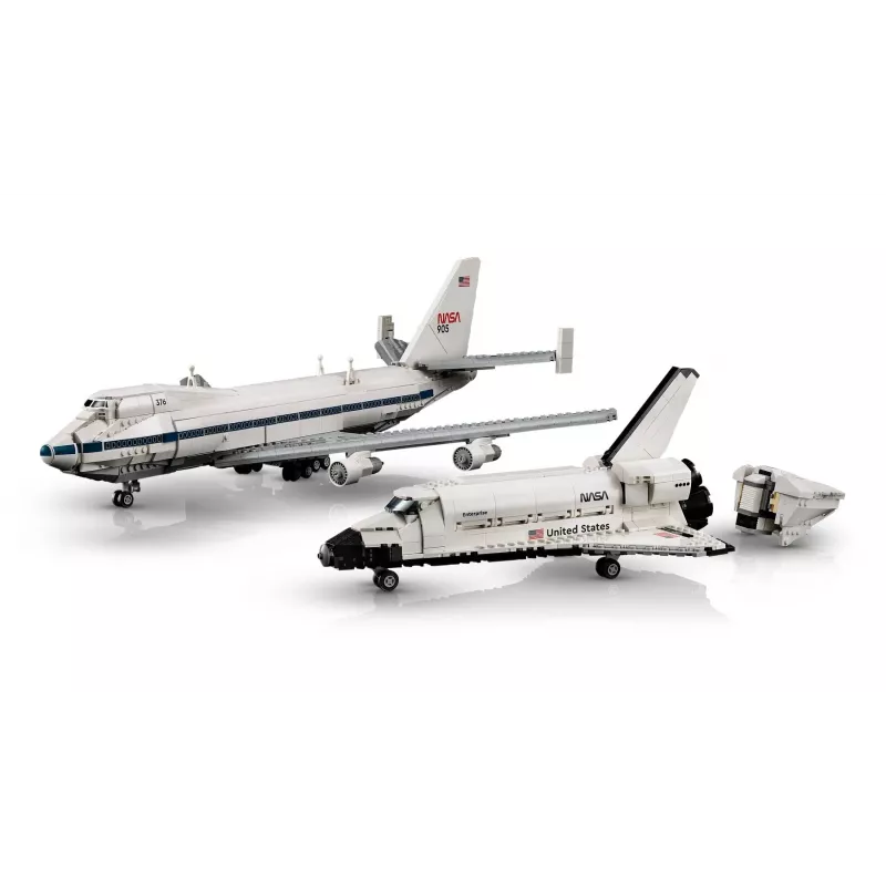 LEGO Icons Shuttle Aircraft 10360 konstruktorius — 2417 detalės, 270 × 535 × 630 mm demonstracinis modelis