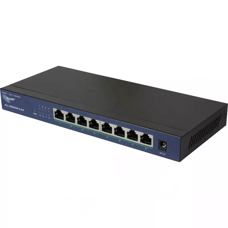 Tinklo jungiklis ALLNET ALL-SG8008-2.5G 8 prievadų 2.5GbE nevaldomas jungiklis