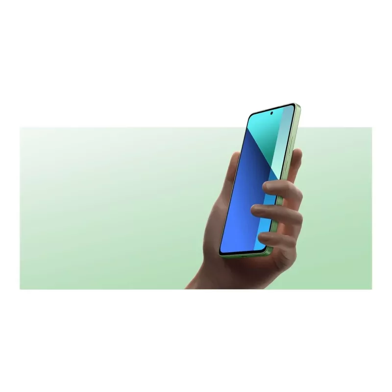 Xiaomi Redmi Note 13 6GB+128GB Mėtų žalios spalvos 16,94 cm (6,67) AMOLED ekranas, MIUI 14, paremta Android 13, 108 MP triguba kamera