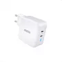 Maitinimo adapteris CHOETECH Charger GaN 2x USB-C 100W PD, modelis PD6008