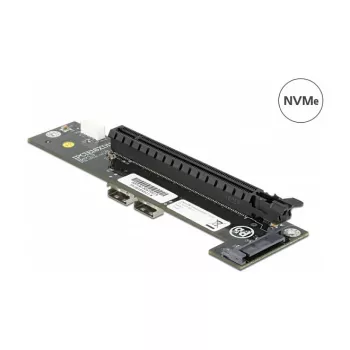 Konverteris 2 x SFF-8654 į PCIe x16 Bifurcation DeLOCK 64148