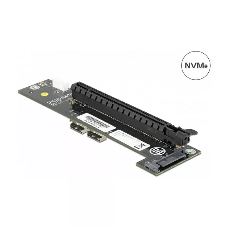 Konverteris 2 x SFF-8654 į PCIe x16 Bifurcation DeLOCK 64148