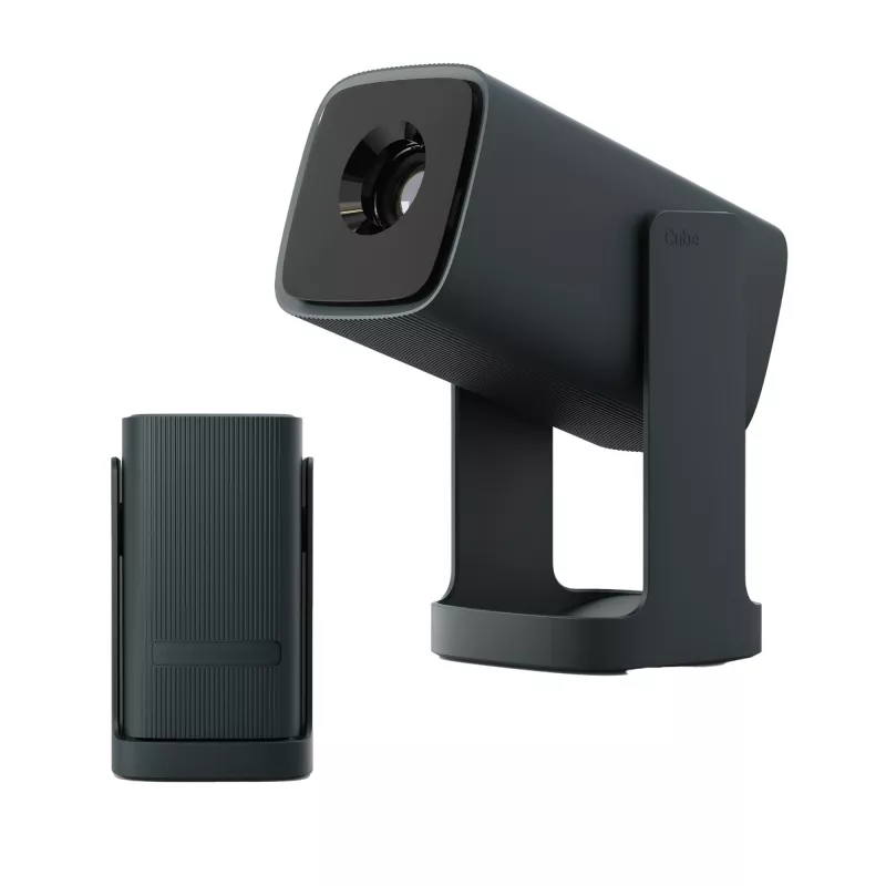 Projektorius WANBO Cube 1 tamsiai žalias — 720p raiška, 200 ISO liumenų, Android TV 11
