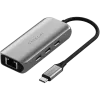 Satechi 4-in-1 dokinė stotelė ST-H3C25EM USB-C 3.2 Gen2 pilka (ST-H3C25EM)