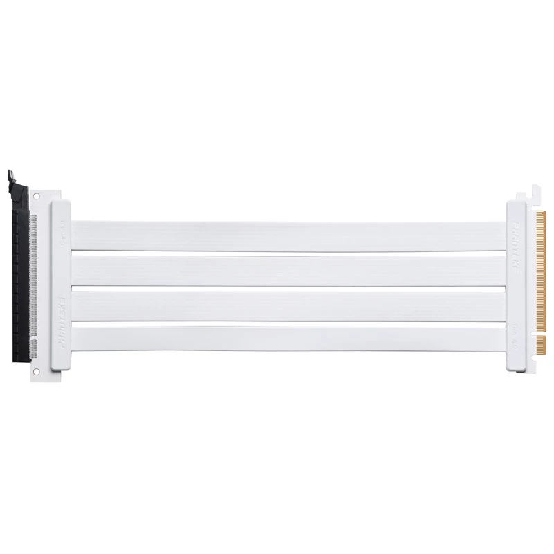 PHANTEKS PCI-E 4.0 x16 riser ribbon kabelis, 180 laipsnių, 30 cm - balta