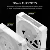 Ventiliatorius Corsair iCUE LINK RX140 MAX RGB 14 cm baltas 2 vnt. 300–1600 RPM