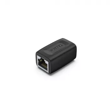 Kabelio jungties adapteris Unitek A1026BK RJ-45 lizdas-lizdas Cat7 1 Gbit/s juodas
