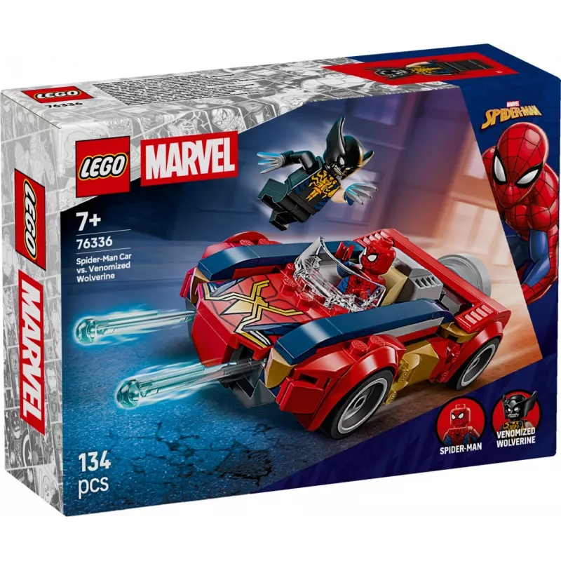LEGO MARVEL 76336 Spider-Man automobilis prieš Venomizuotą Eršketą