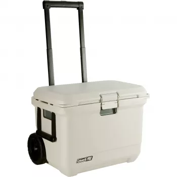 Coleman Pro 55QT Wheeled Cooler Box White 52L 120h