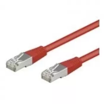Wentronic Goobay CAT 5e komutacinis kabelis, F/UTP, raudonas, 7,5 m - CCA vario mišinys (50155)
