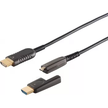 Optinis HDMI kabelių rinkinys ShiverPeaks 30-02755 4K — 75 m ilgio