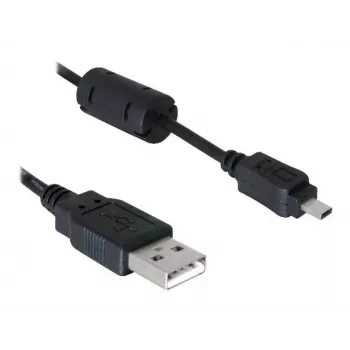 DeLOCK USB kabelis 1,83 m, juodas, USB vyriškas / USB moteriškas, nikeliuotas