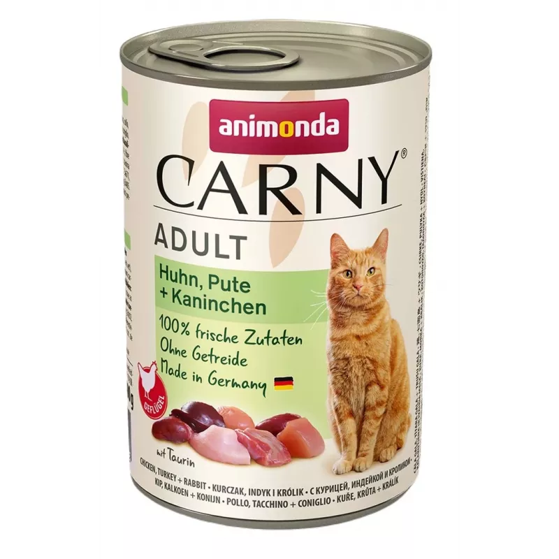 ANIMONDA Carny Adult Chicken, turkey, rabbit - šlapias kačių ėdalas - 400g