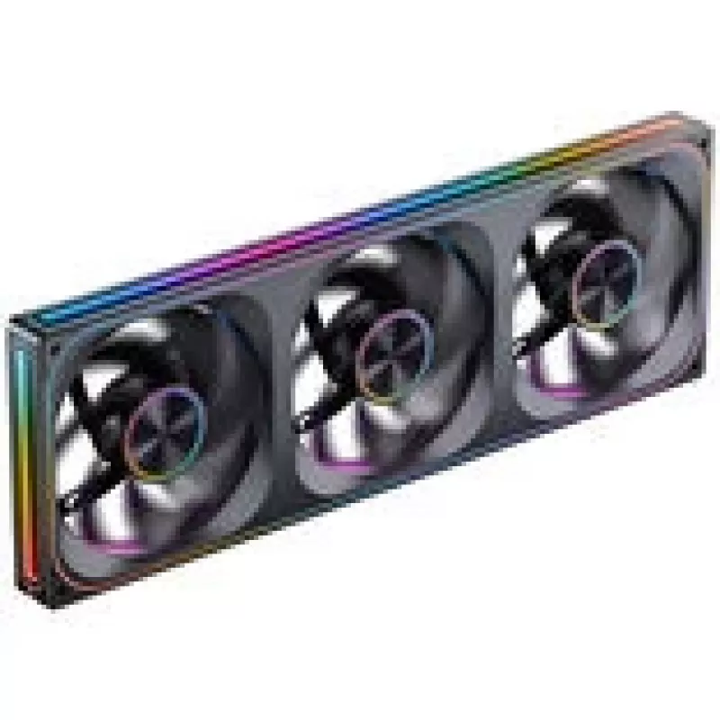 Korpuso ventiliatoriai Jonsbo ZA-420BR PWM Reverse ARGB — 3×140 mm, juodi
