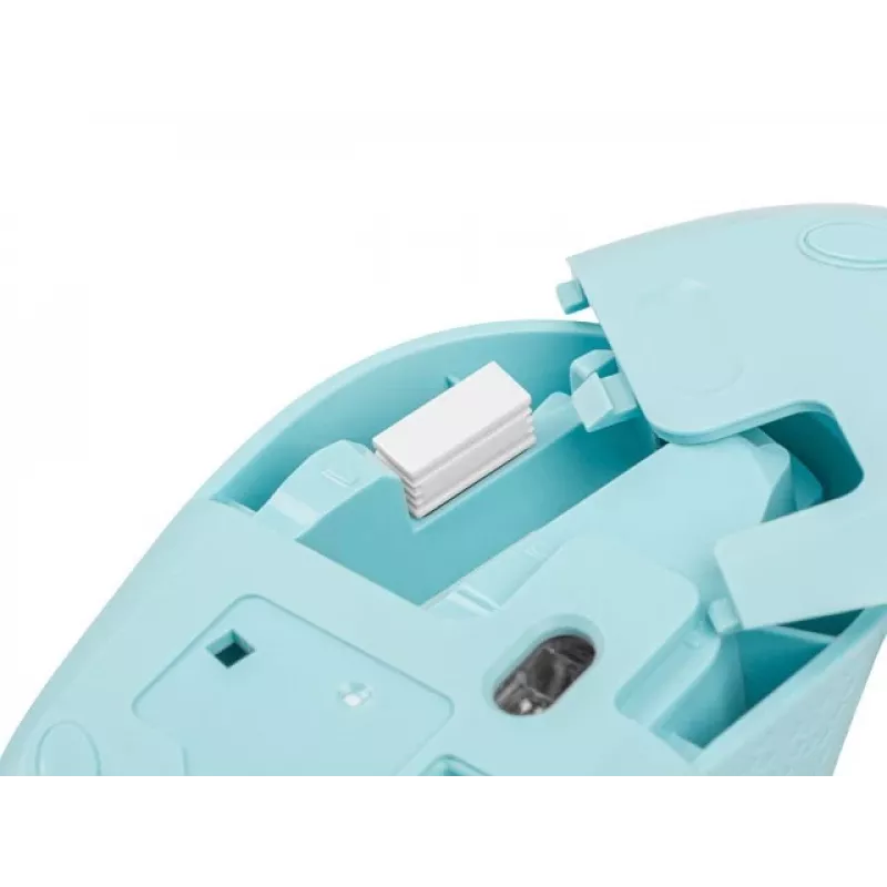 Belaidė abiem rankoms tinkama pelė NATEC STORK — Bluetooth + USB Type-A, 1600 DPI, 3 mygtukai, šviesiai mėlyna
