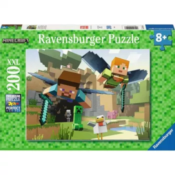 Dėlionė Ravensburger Minecraft Animal Adventures — 200 dalių, stačiakampė