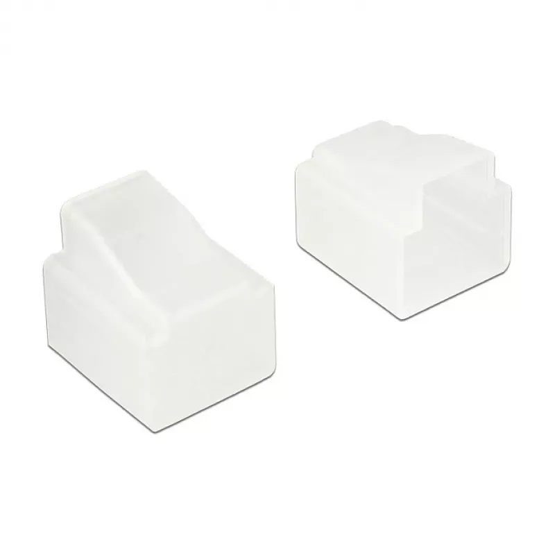 Socket safety cover DELOCK 64017 for RJ-11 transparent, polyethylene, 13×14.4×12 mm, pack of 10