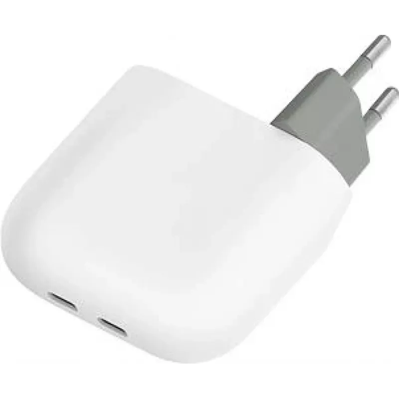 Google Flex 67W dvigubas USB-C greitasis įkroviklis, baltas