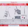 Krause sulankstomos pakopos Toppy XL sidabrinė