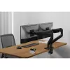 Monitoriaus laikiklis DIGITUS Dviejų monitorių laikiklis 2×45 colių ekranams, spaustuvas, 2×20 kg, VESA 75×75–100×100, pakreipimas -20–50°
