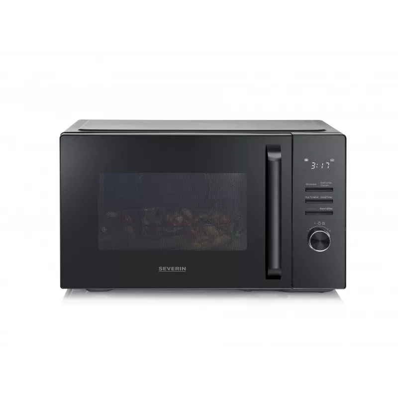 Kombinuota mikrobangų krosnelė SEVERIN MW 7798, pastatoma, 29 l, 900 W, juoda, 315 mm sukamoji lėkštė