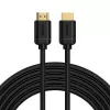 Baseus 2x HDMI 2.0 4K 60Hz kabelis, 3D, HDR, 18 Gbps, 5 m (juodas)