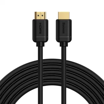 Baseus 2x HDMI 2.0 4K 60Hz kabelis, 3D, HDR, 18 Gbps, 5 m (juodas)