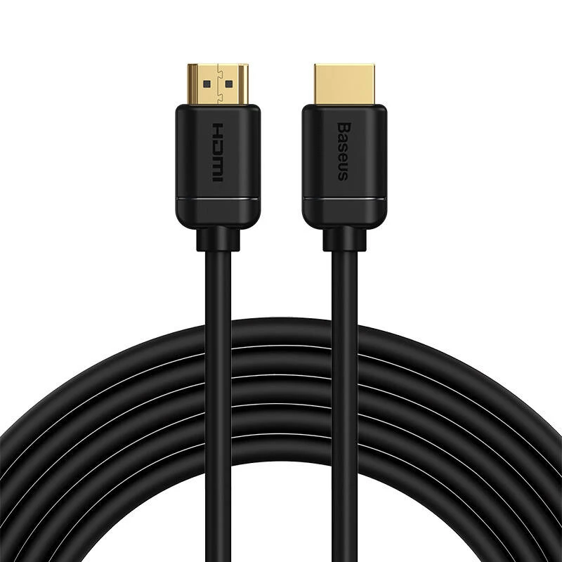 Baseus 2x HDMI 2.0 4K 60Hz kabelis, 3D, HDR, 18 Gbps, 5 m (juodas)